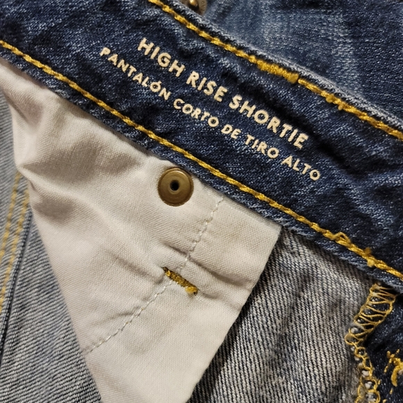 PLUS size High Rise Shortie Demin Shorts Stretch Universal Thread size 14. W32 - Picture 8 of 11